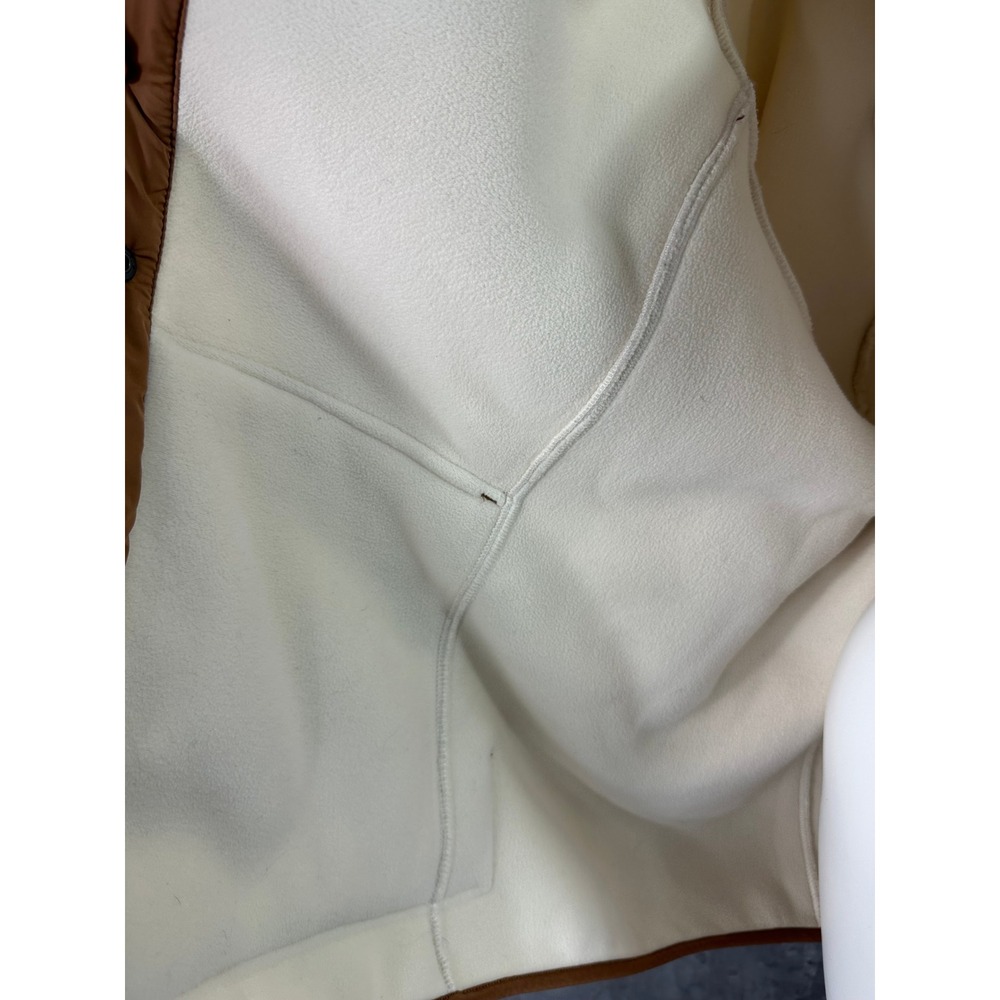 Lands End Women's Off White Heavy Fleece Full Zip Jacket sz 3X (15598) - Picture 6 of 10
